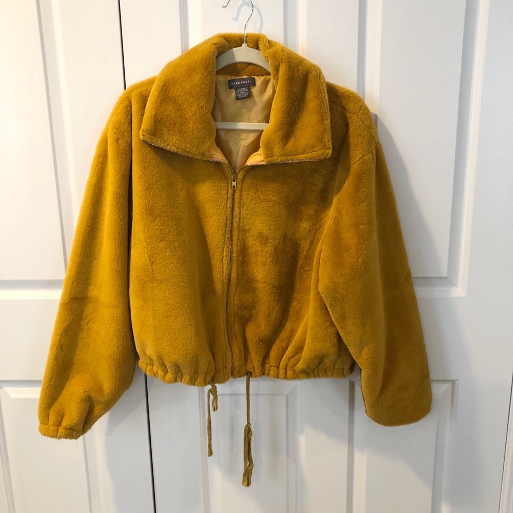 sans souci plush faux fur jacket